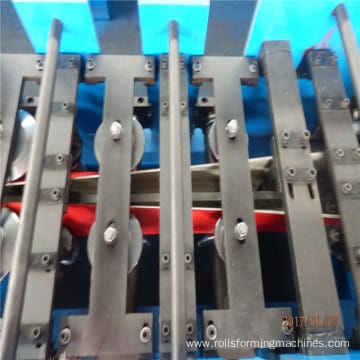 Metal water downspout gutter roll forming machine