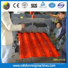 Galvanized Steel Glazed Tile Roofing Sheet Roll Forming Machine